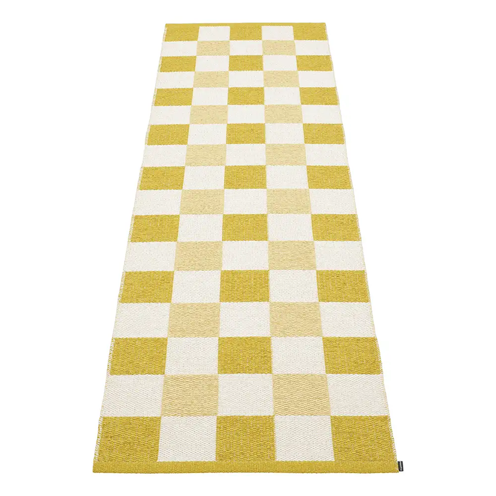 Pappelina, Pix Teppich 70x240 cm Mustard/Vanilla/Pale Yellow