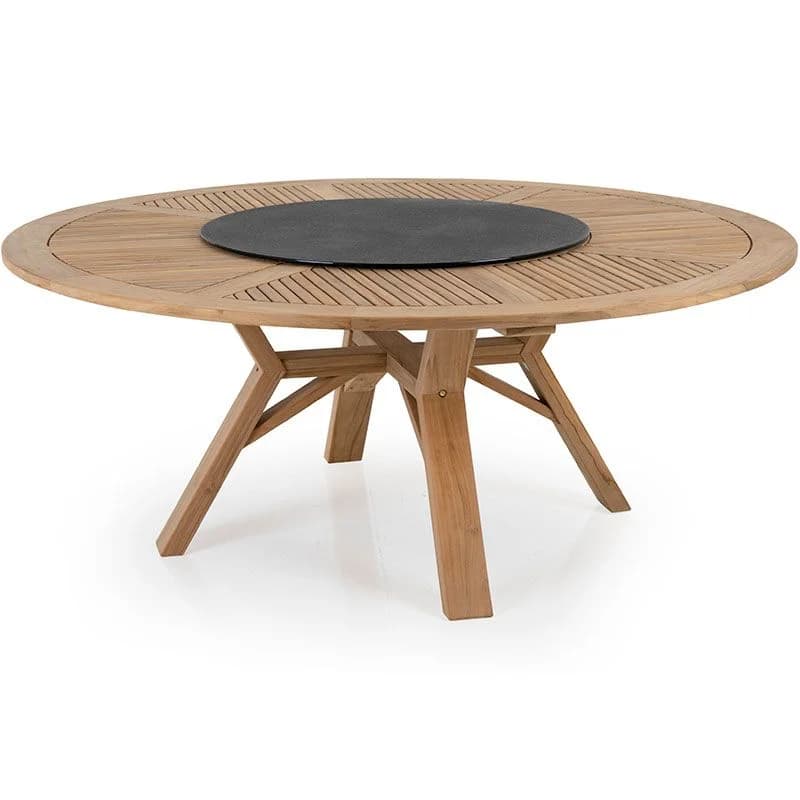 Brafab, Circus Esstisch 180 cm Teak mit drehbarer Platte
