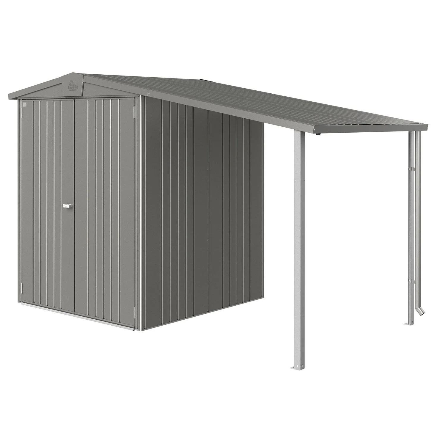 Biohort, Europa Seitendach Gerätehaus Größe 234a metallic quarz-grau Biohort