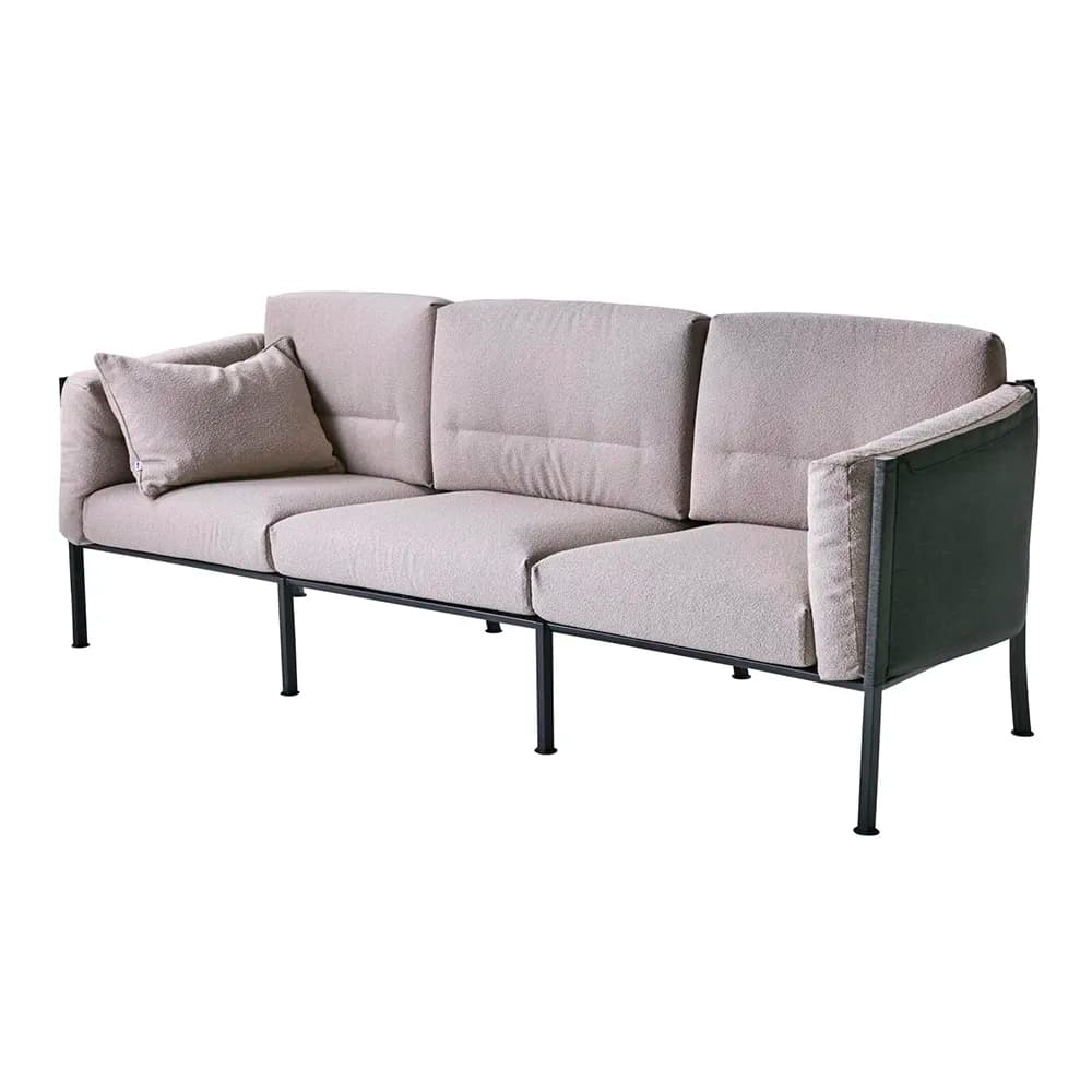 Brafab, Delux sofa Teddy beige/schwarz
