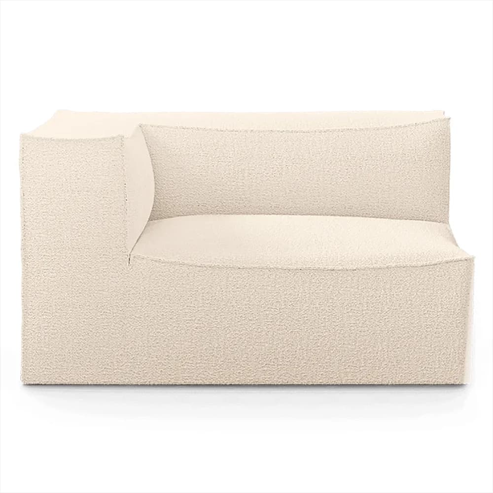 Ferm Living, Catena Sofa Armrest Left L400 - Wool Boucle - Off-white
