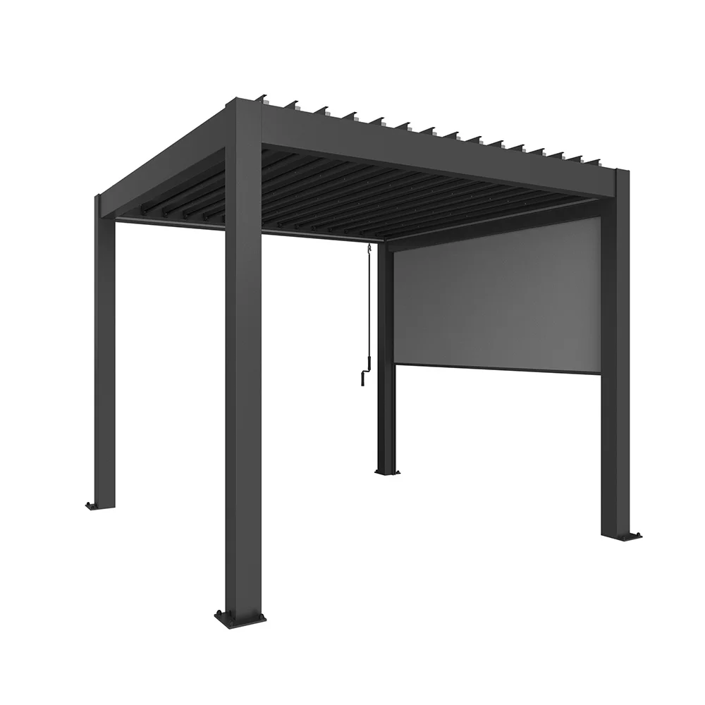 Biohort, Sonnenschutz für Pergola 3,5 m metallic dunkelgrau