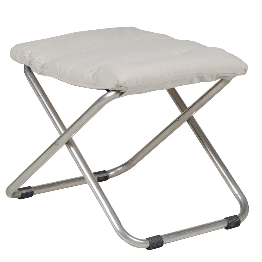 Fiam, Chico soft Fußhocker beige Aluminium
