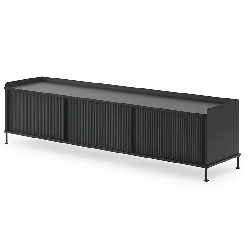 Muuto, Enfold Anrichte 186 x 45 cm - Black Anthracite Black