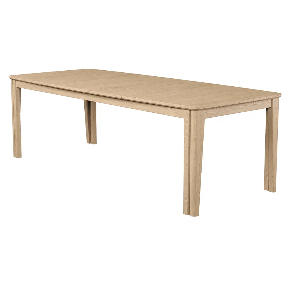 Skovby, SM108 Esstisch 101x238-391/544 cm Eiche massiv Weiß geölt