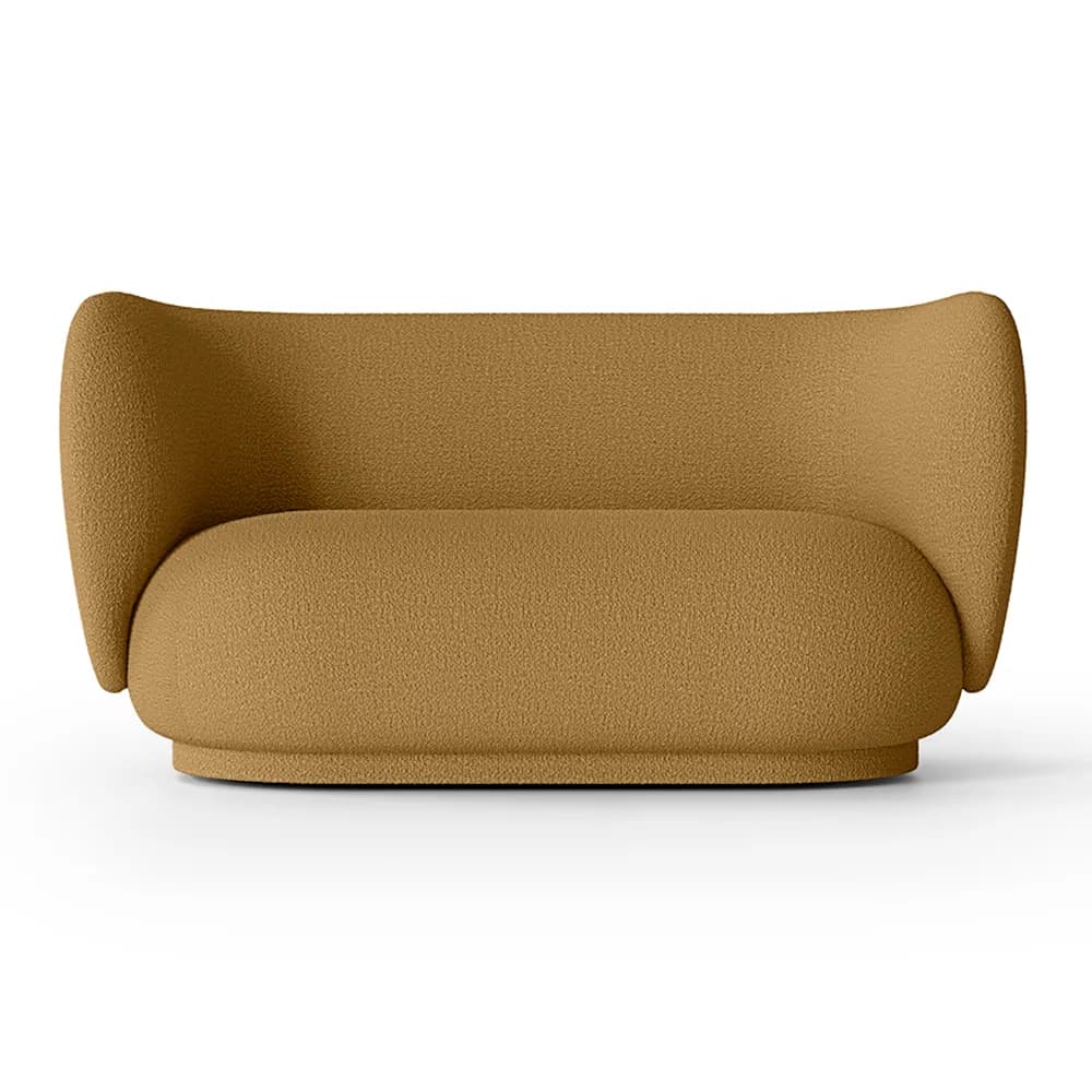 Ferm Living, Rico 2-Sitzer Sofa Wool Boucle - Sugar Kelp