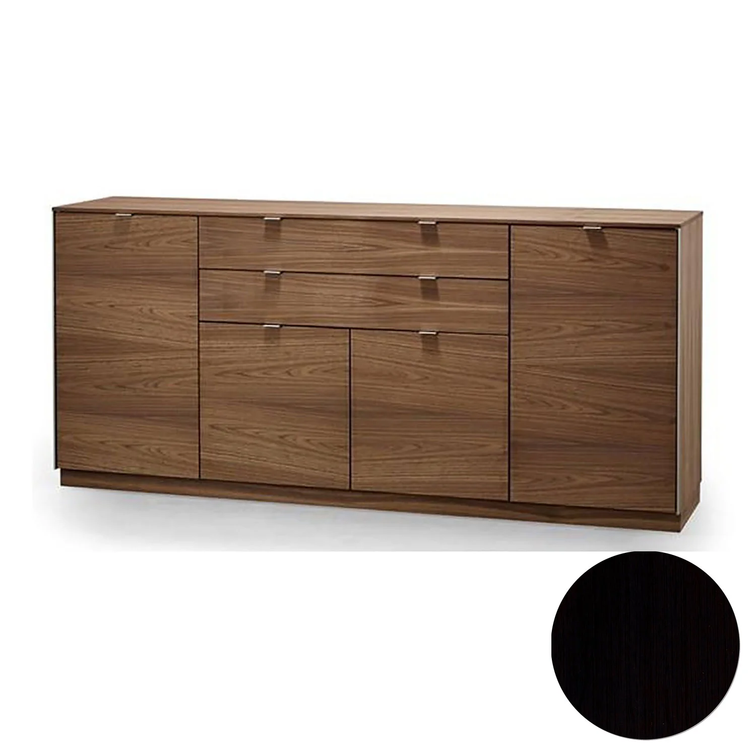 Skovby, Sm942 Anrichte Eiche Schwarz Lack 194X44X88Cm
