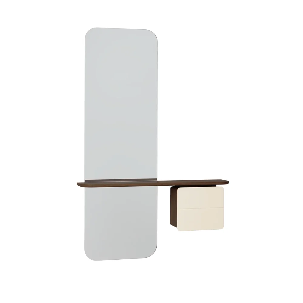 Umage, One More Look Spiegel Dunkle Eiche/Pearl White