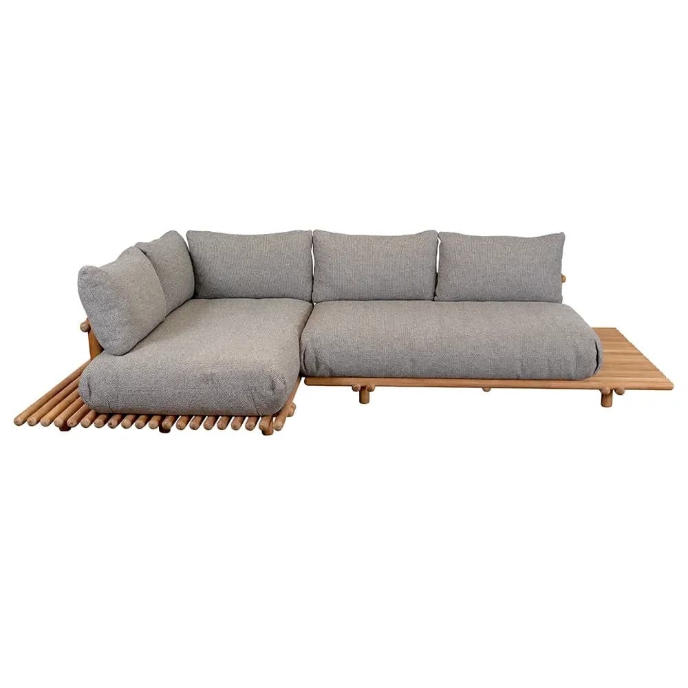 Cane-line, Sticks ecksofa Teak/light brown