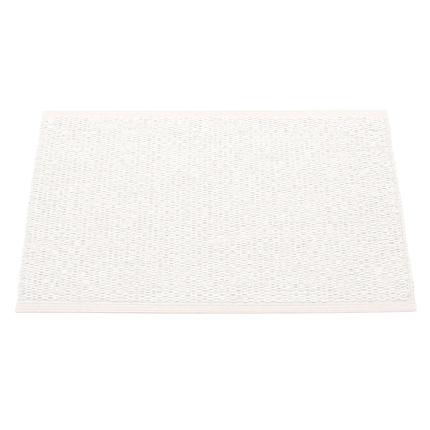 Pappelina, Svea Teppich 70x50 cm white metallic / white