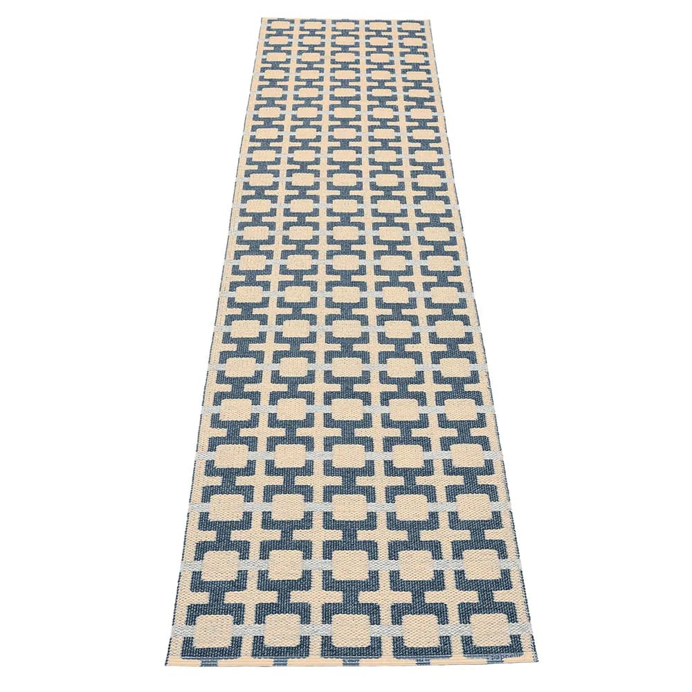 Pappelina, Tom teppich Ocean Blue/Cream/Blue Fog 70 x 300 cm
