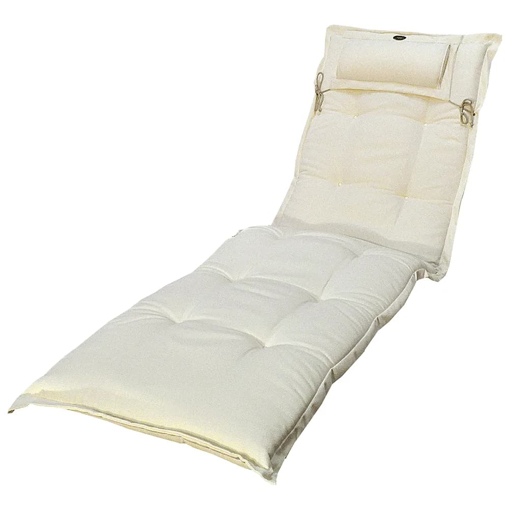 Fritab, Off white Struktur Canyon Sonnenliege Kissen (Dick)
