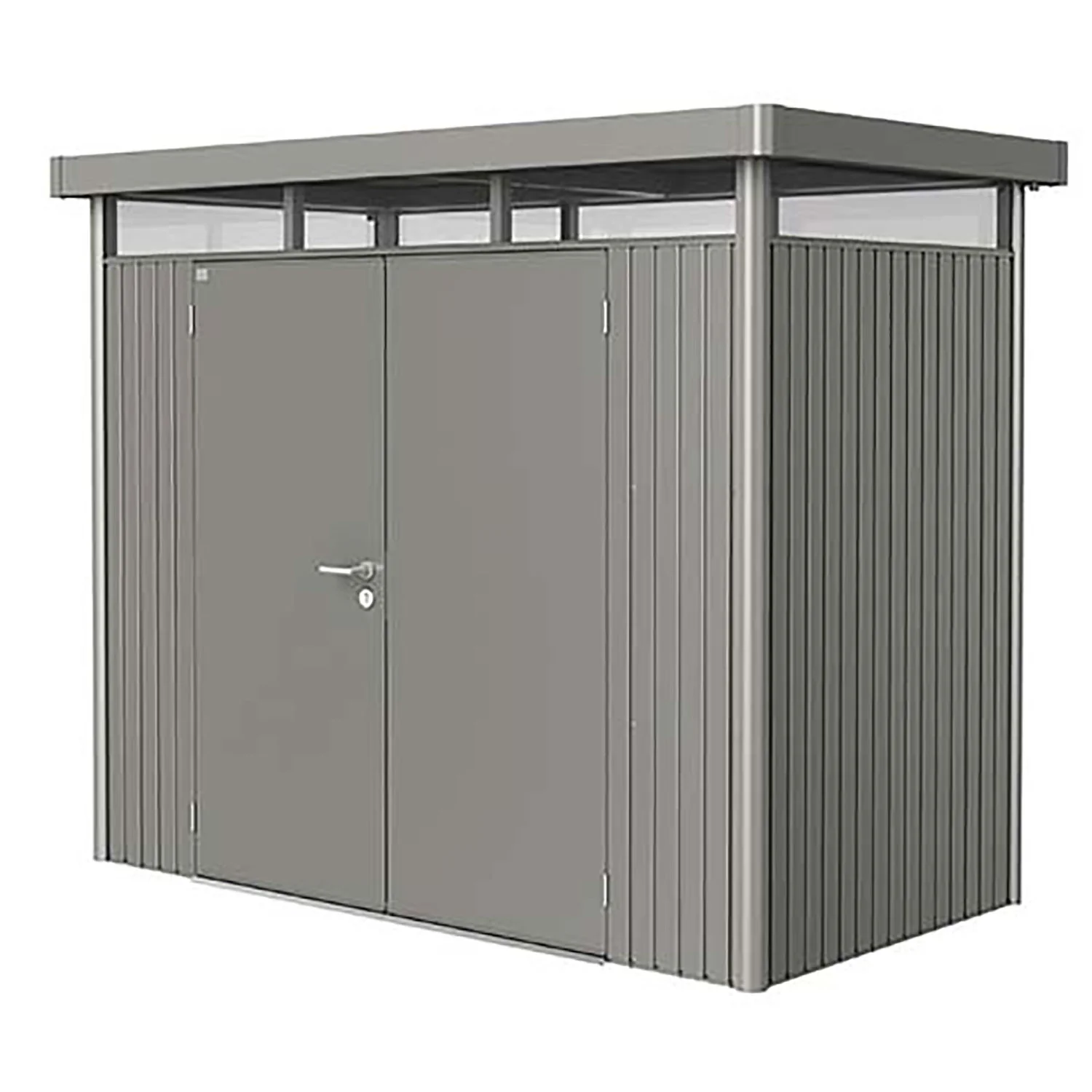 Biohort, Highline Gerätehaus Doppeltür Größe h1 metallisch quarz-grau Biohort