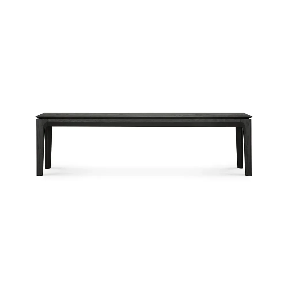 Ethnicraft, Bücherbank 35x166 cm Eiche schwarz lackiert