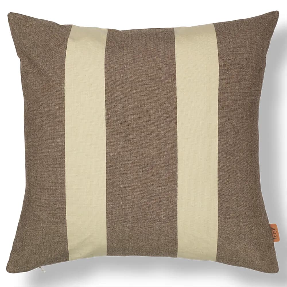 Ferm Living, Strand Zierkissen Carob Brown/Parchment