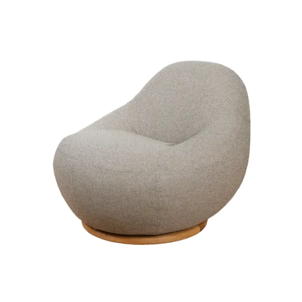 Cane-line, Gem loungesessel m/teak svirvel Light brown, Rise