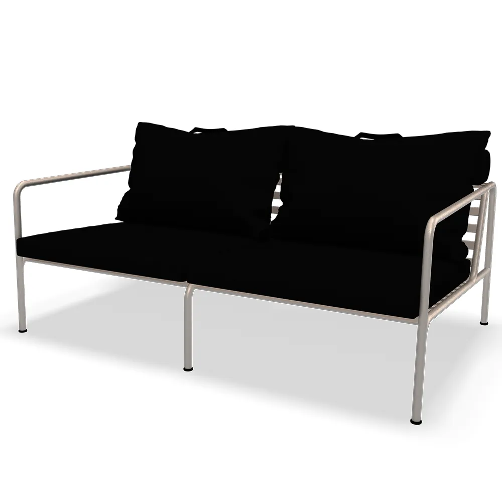 Houe, Avon 2 Sitzer Sofa Charcoal/Weiß