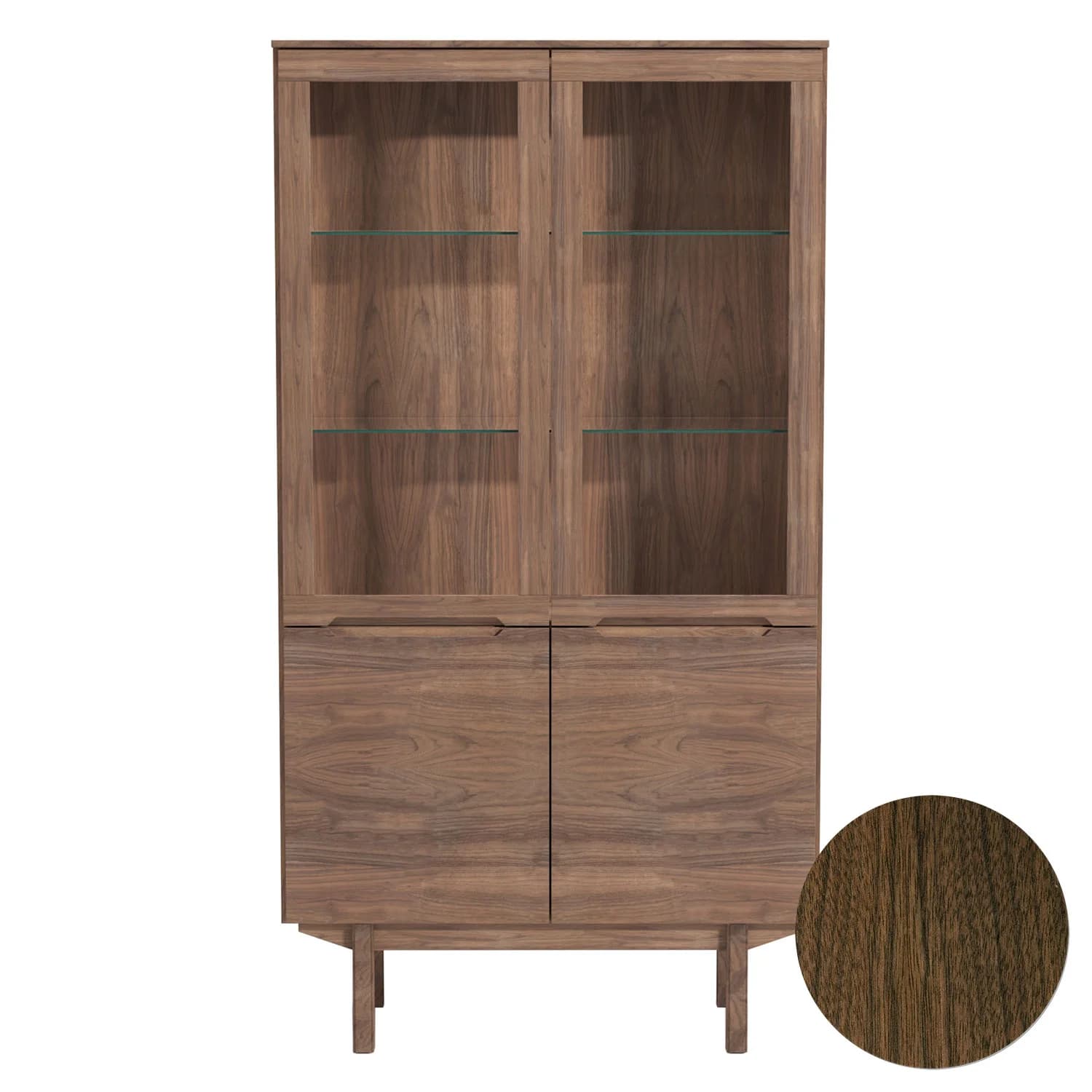 Skovby, Sm307 Vitrinenschrank Nussbaum Lack 98X41X182Cm