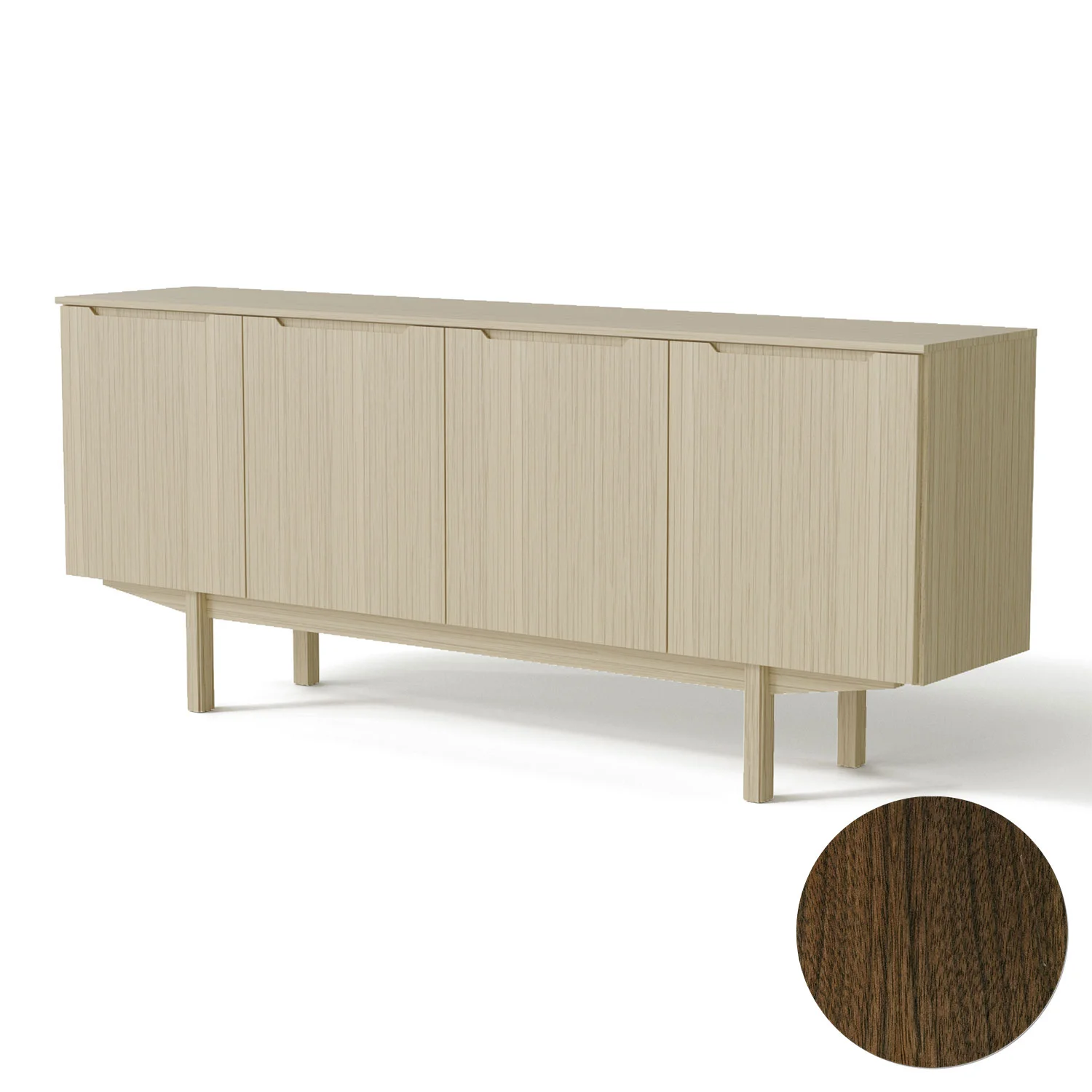 Skovby, Sm306 Anrichte Nussbaum Lack 194 Cm