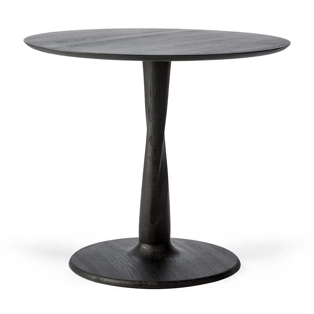 Ethnicraft, Torsion Esstisch Ø90 cm Eiche Schwarz