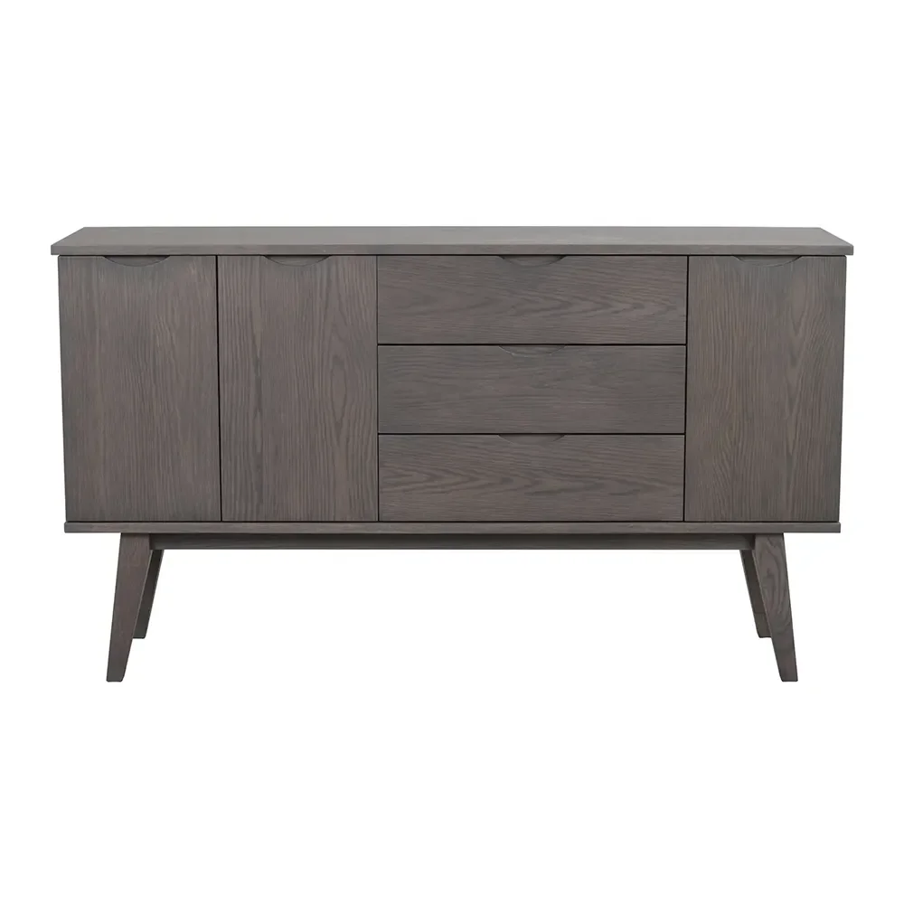 Rowico Home, Filippa Sideboard 150x40 cm dunkelbraune Eiche