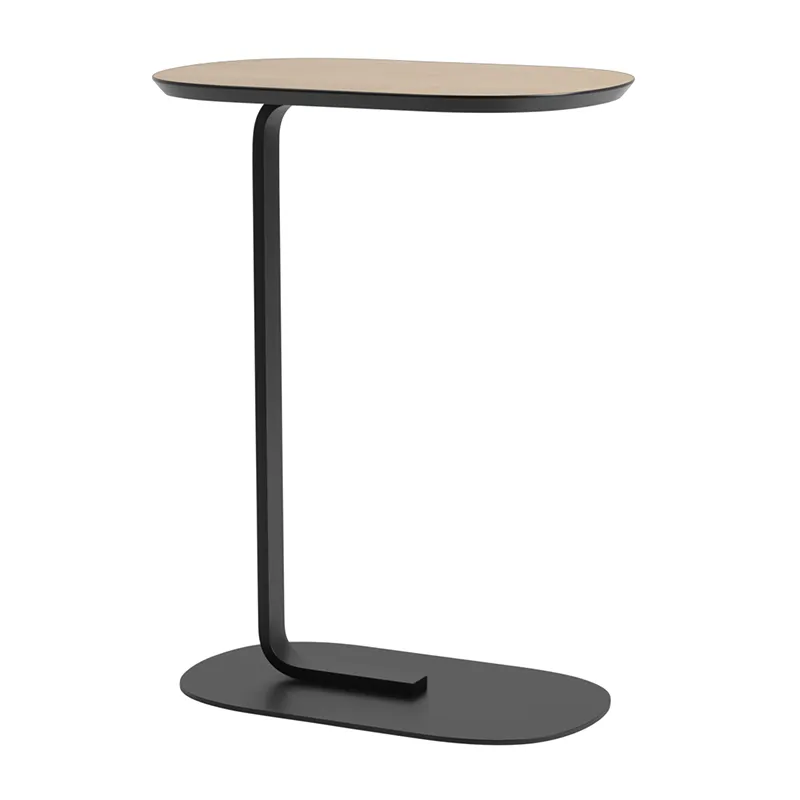 Muuto, Relate Beistelltisch 73,5 cm - Oak Laminate/Black
