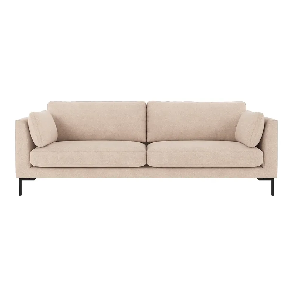 Rowico Home, Corwin 3-Sitzer Sofa Stoff Rita Hellbeige