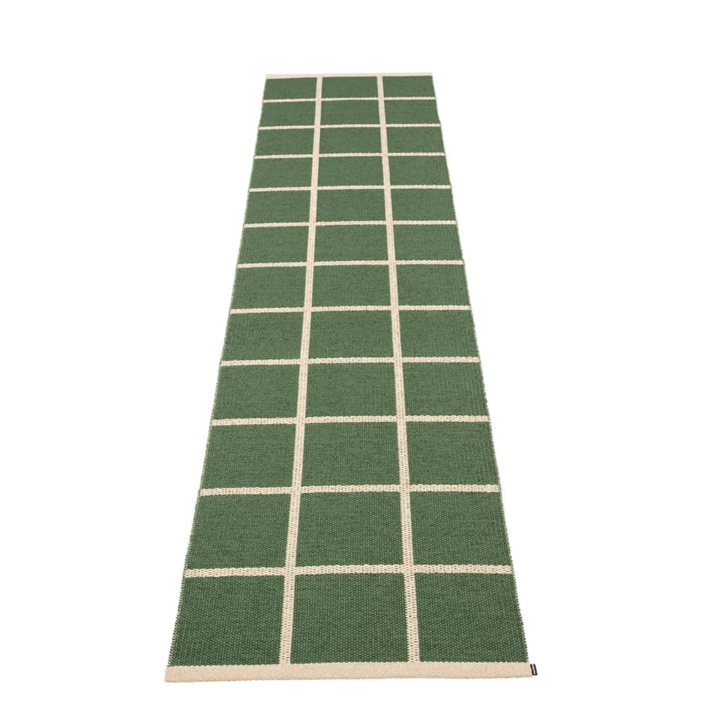 Pappelina, Gewebter Teppich Criss Leaf 70x300 cm
