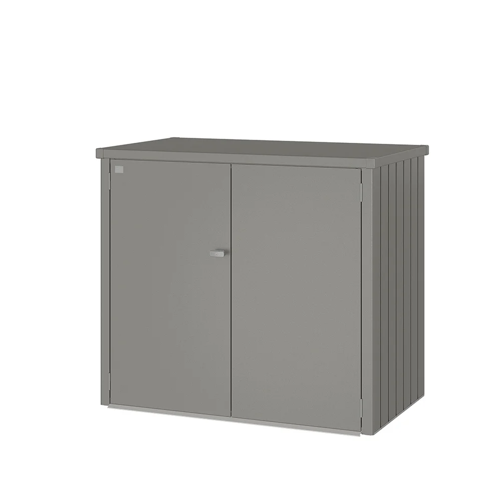 Biohort, Alex Duo Box für Abfalleimer – Metallic quartz grau