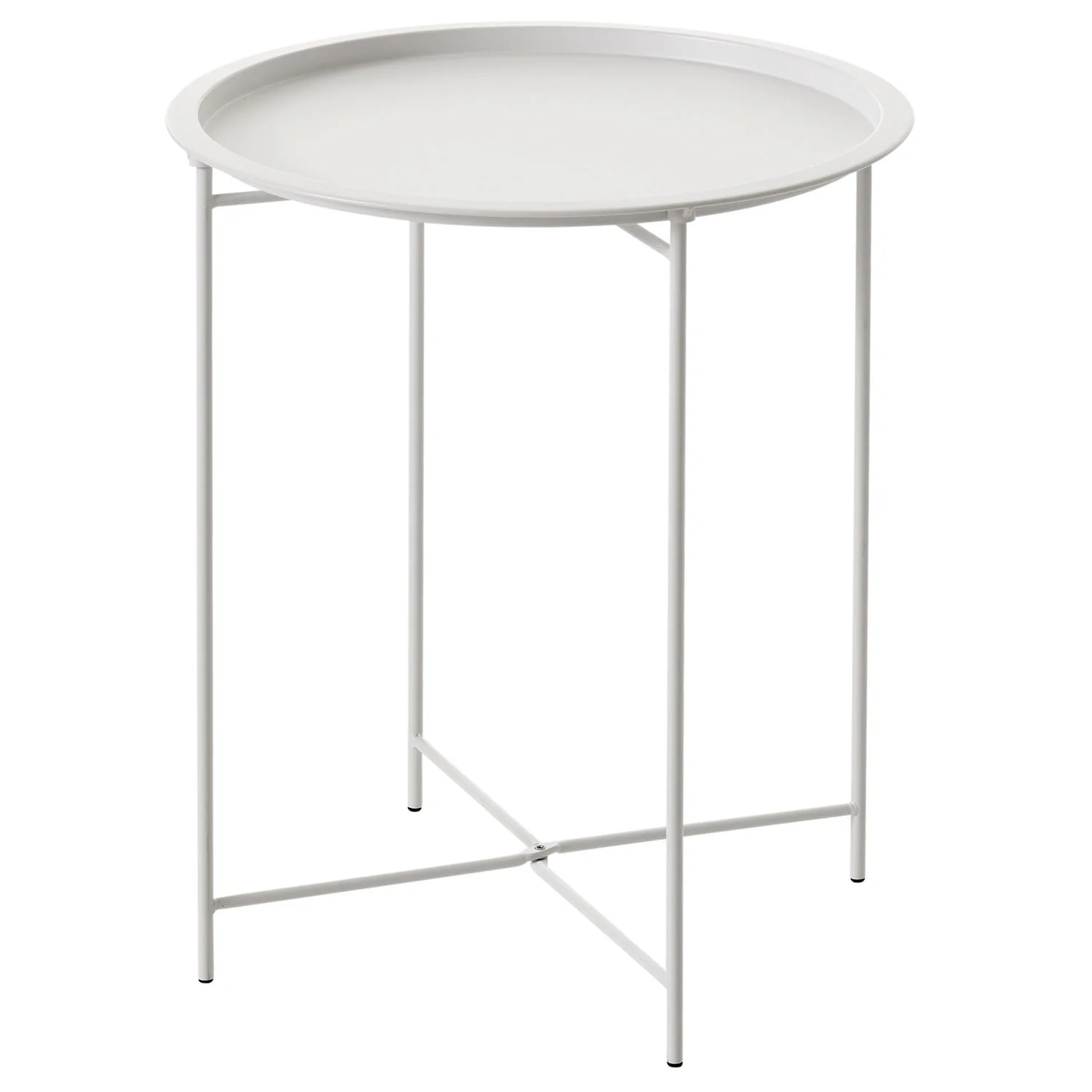 Brafab, Sangro Tablett Tisch 46 cm weiß