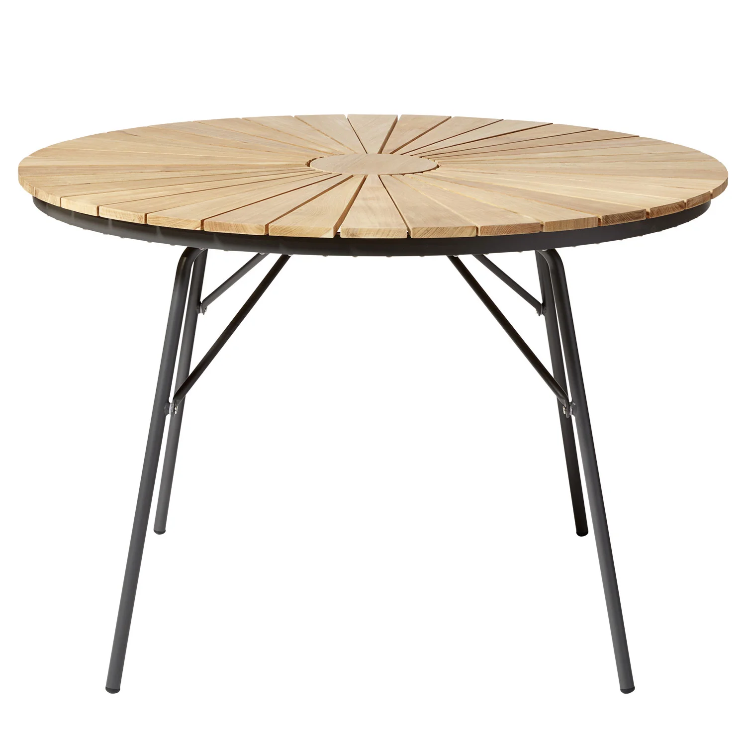 Cinas, Hard & Ellen Gartentisch 110 cm anthrazit/teak