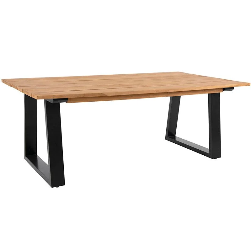 Brafab, Laurion Couchtisch 67x130 cm teak/schwarz