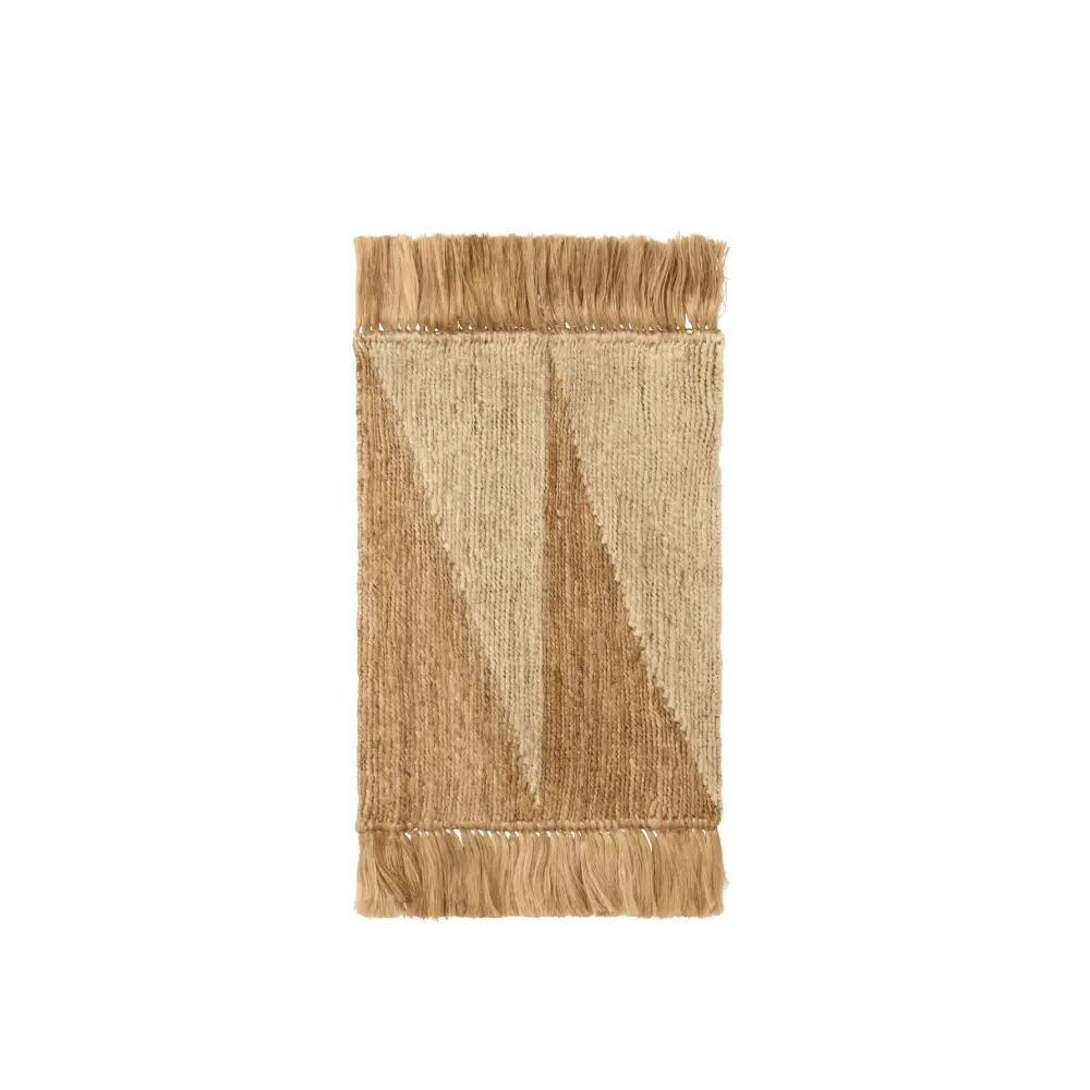 Ferm Living, Studie Teppich 50 x 70 cm - Natur/Off-White