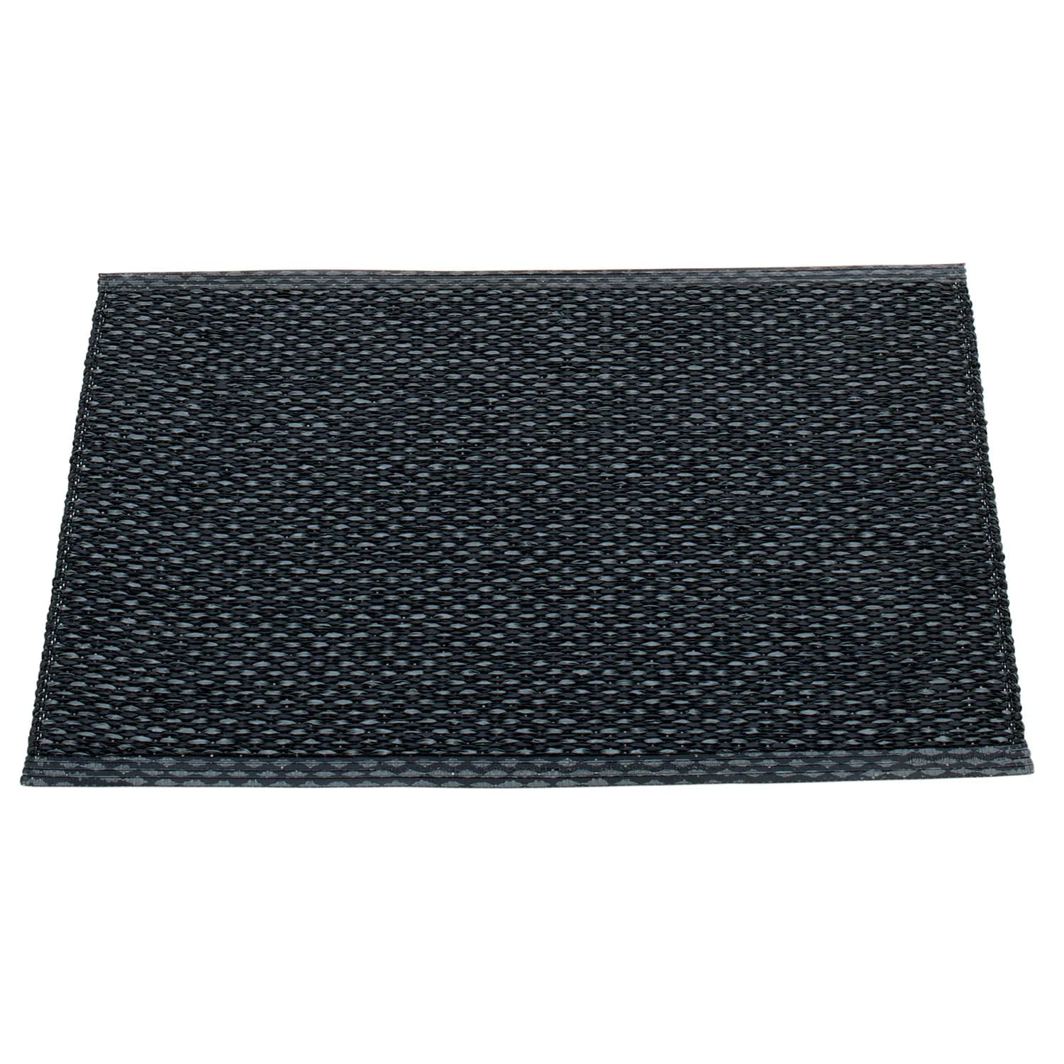 Pappelina, Svea Teppich 70x50 cm black metallic / black