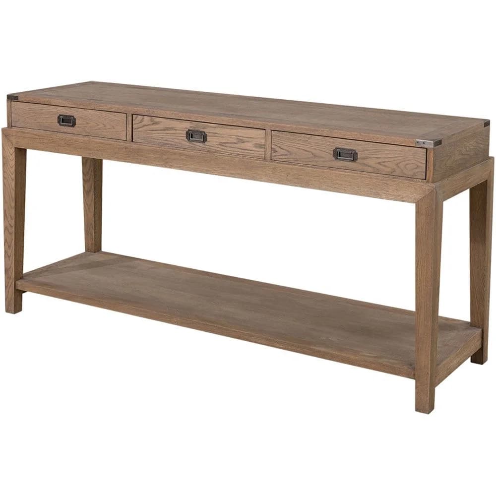 Vermont Console Table Weathered Oak