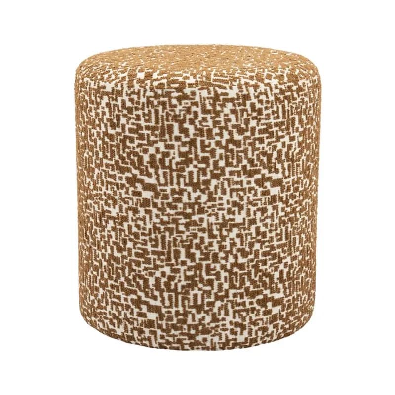 By-Boo, Miso Hocker 38x38x42 cm Polyester & Holz Braun