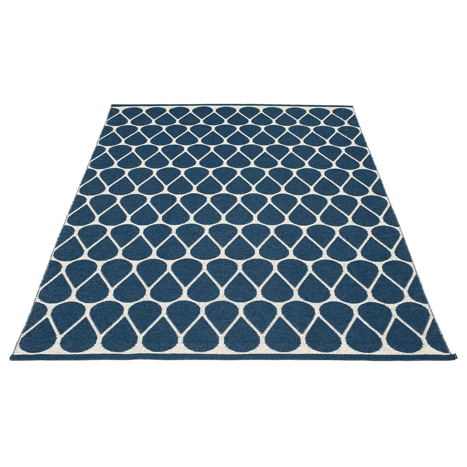 Pappelina, Otis Teppich 180x275 cm ocean blue / vanilla