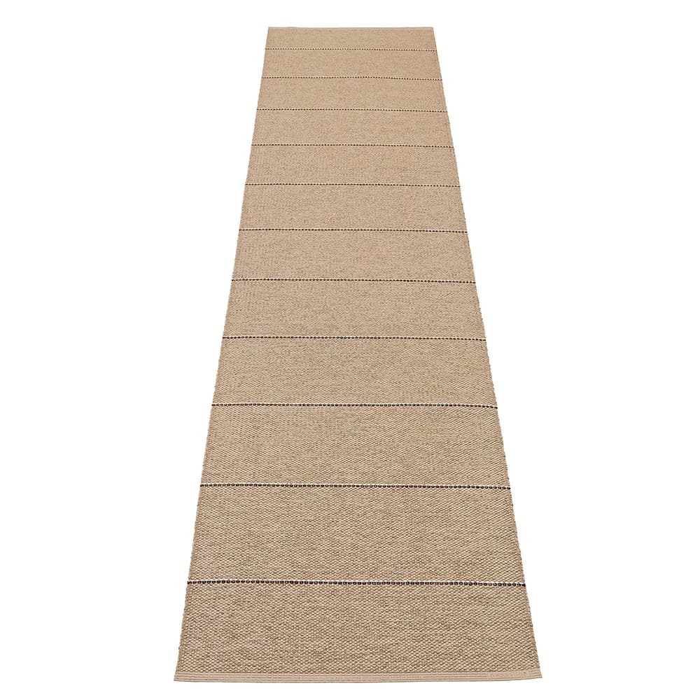 Pappelina, Lea teppich Potato/Dark Brown/Vanilla 70 x 300 cm
