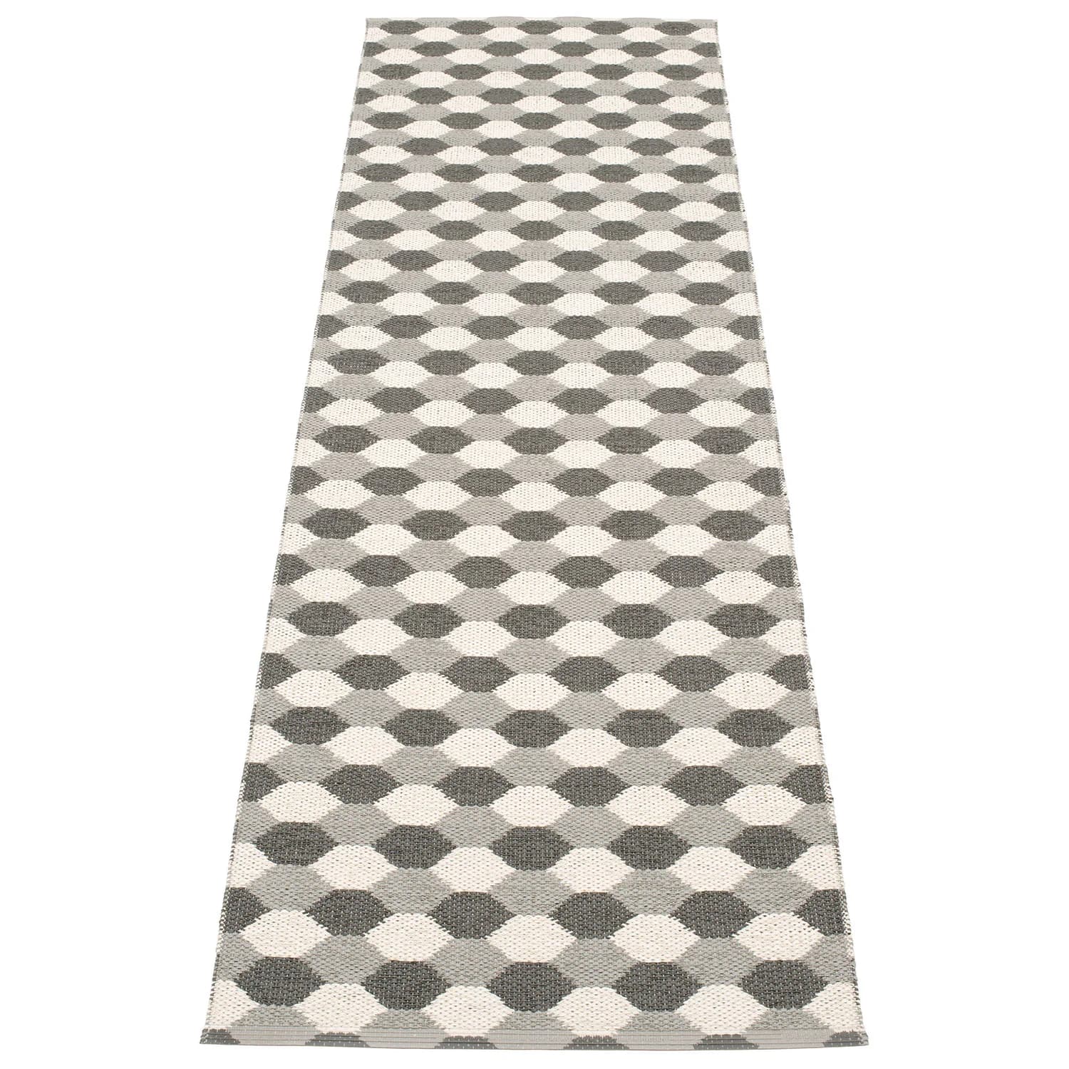 Pappelina, Dana Teppich 70x250 cm warm grey / charcoal / vanilla