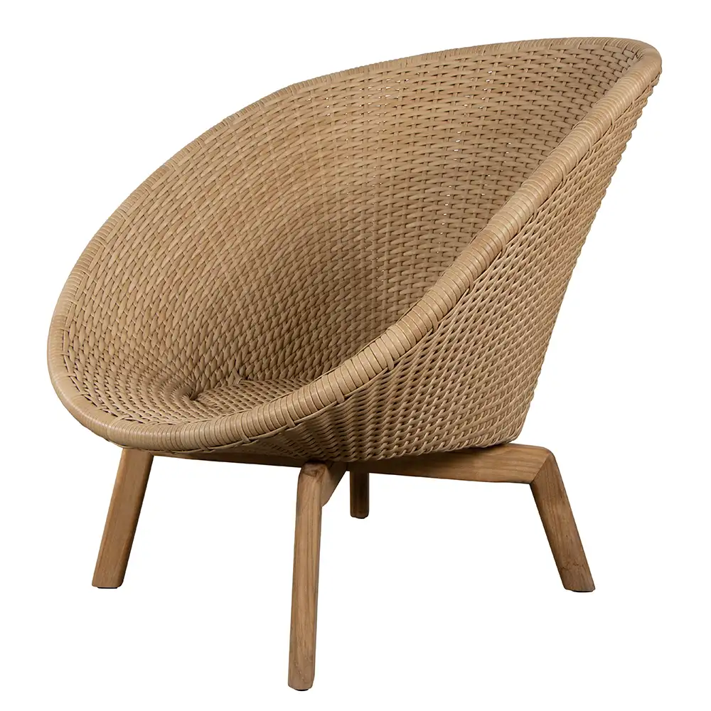 Cane-line, Peacock Lounge Sessel Natur/Taupe
