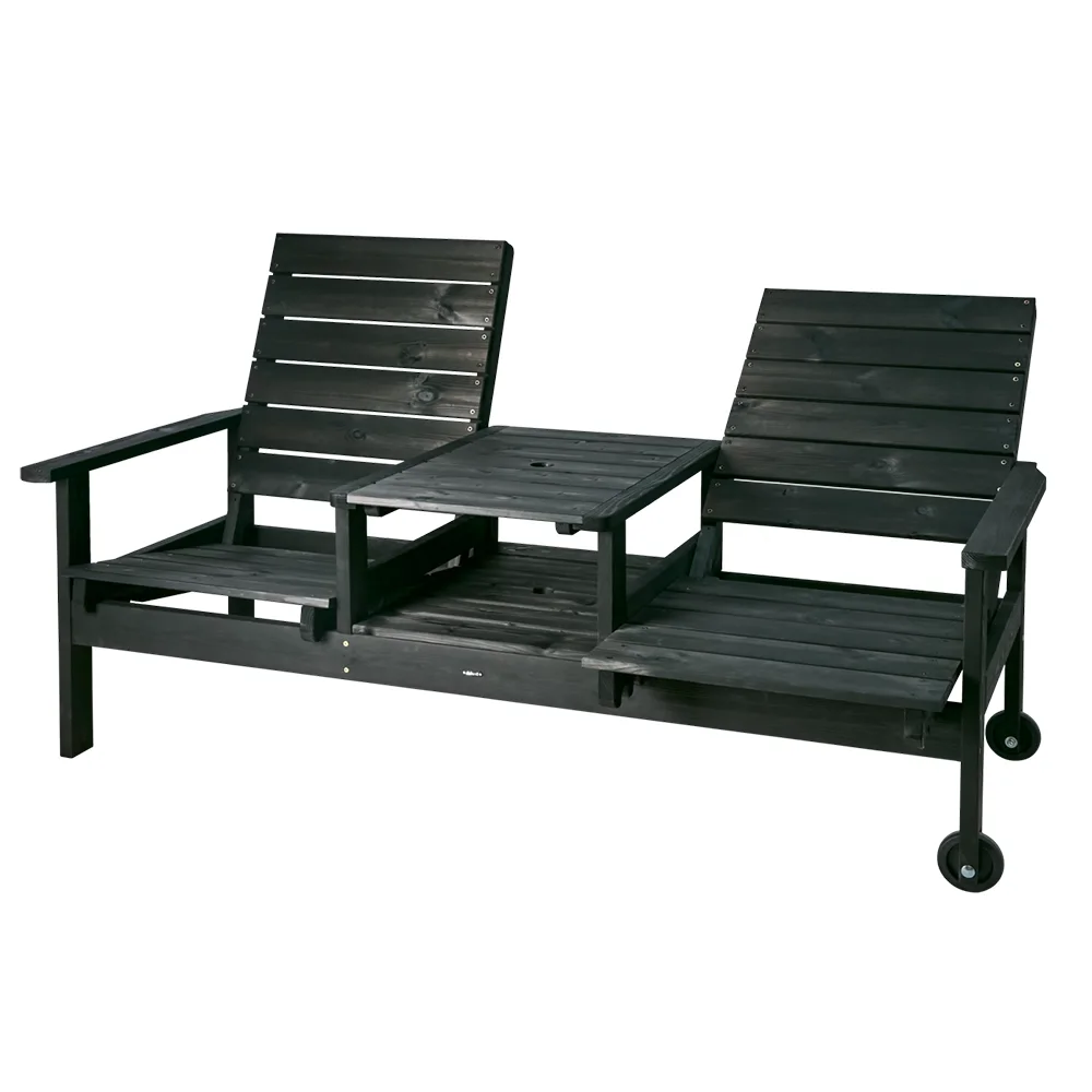 Brafab, DU o JA 2-Sitzer-Sofa Schwarz