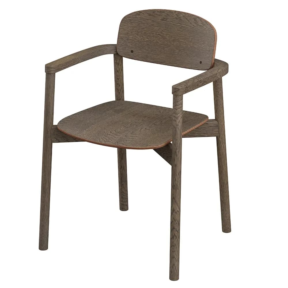 Skovby, SM842 Esszimmerstuhl Eiche Mocca Braun