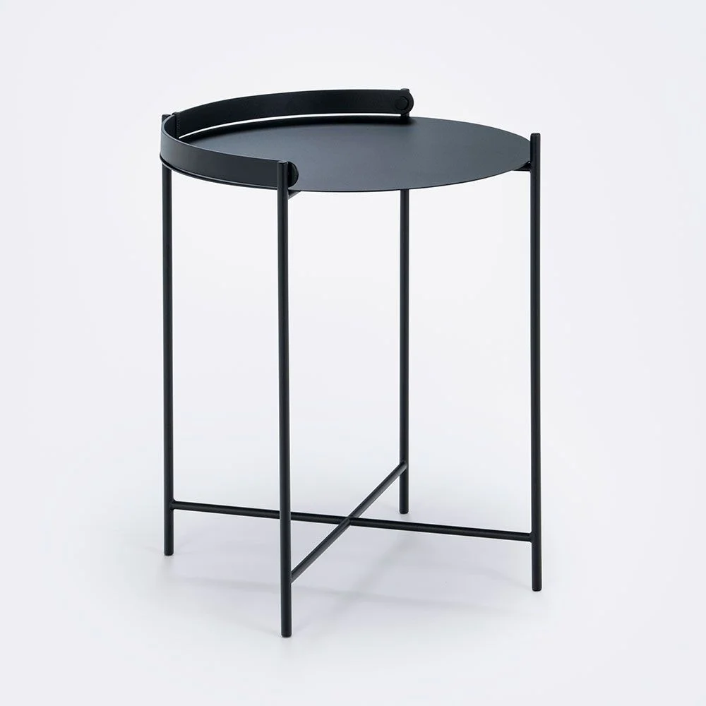 Houe, Edge Beistelltisch 46 cm Stahl schwarz