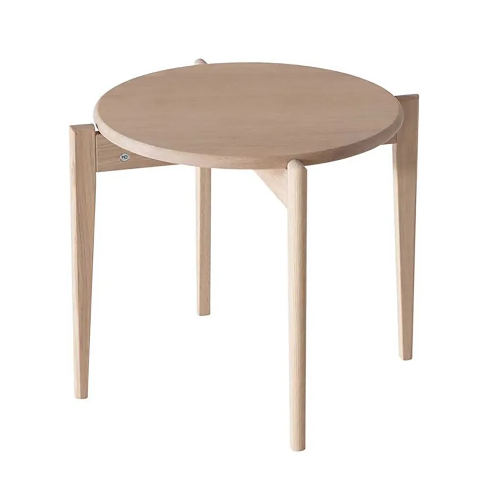 Oscarssons Möbel, Tilia Couchtisch Ø51 cm Eiche weiß geölt