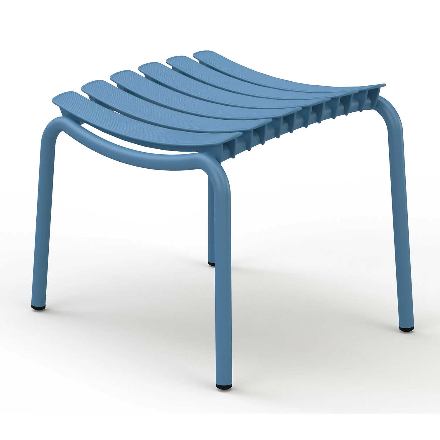 Houe, Reclip Fußhocker blau Aluminium