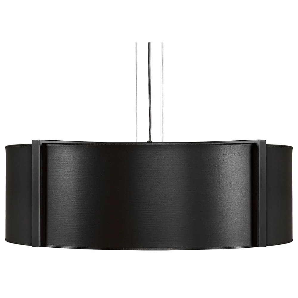 Calgary Ceiling Lamp Leather Ebony