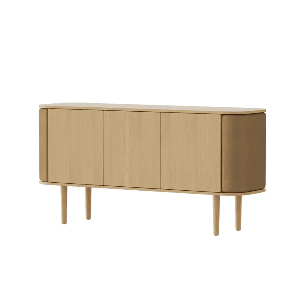 Umage, Treasures 3-türiger Schrank Eiche/Brown faux leather