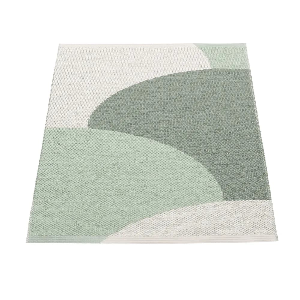 Pappelina, Hill teppich Army/Misty Mint/Fossil Grey 70 x 90cm