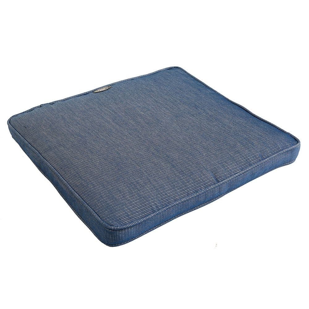 Fritab, Canyon Sitzkissen 45x43 cm strukturiert blau metallic