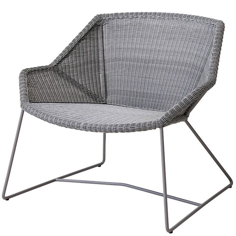 Cane-line Breeze Lounge-Sessel Weave Light Grey